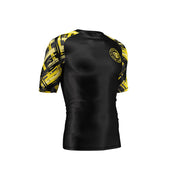 phalanx bjj rash guard for jiu jitsu and mma, perfect for no gi JJ or gi jiujitsu, short sleeve rashguard, wear at Spartan Race, Tough Mudder, Yoga - all athletics!