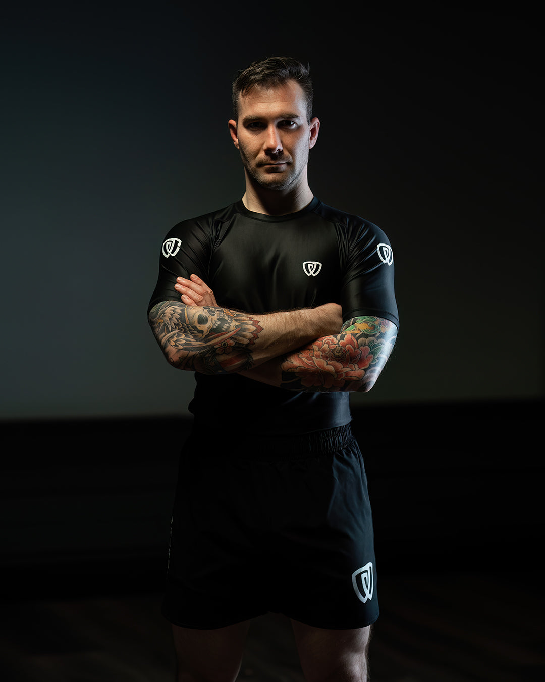 phalanx bjj rash guard for jiu jitsu and mma, perfect for no gi JJ or gi jiujitsu, short sleeve rashguard, wear at Spartan Race, Tough Mudder, Yoga - all athletics!