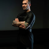 phalanx bjj rash guard for jiu jitsu and mma, perfect for no gi JJ or gi jiujitsu, short sleeve rashguard, wear at Spartan Race, Tough Mudder, Yoga - all athletics!