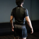 phalanx bjj rash guard for jiu jitsu and mma, perfect for no gi JJ or gi jiujitsu, short sleeve rashguard, wear at Spartan Race, Tough Mudder, Yoga - all athletics!