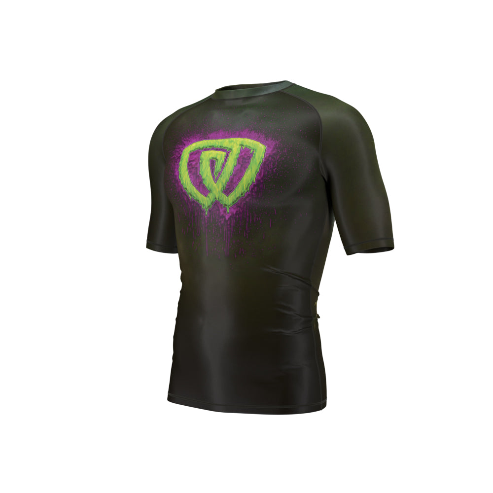 phalanx bjj rash guard for jiu jitsu and mma, perfect for no gi JJ or gi jiujitsu, short sleeve rashguard, wear at Spartan Race, Tough Mudder, Yoga - all athletics!
