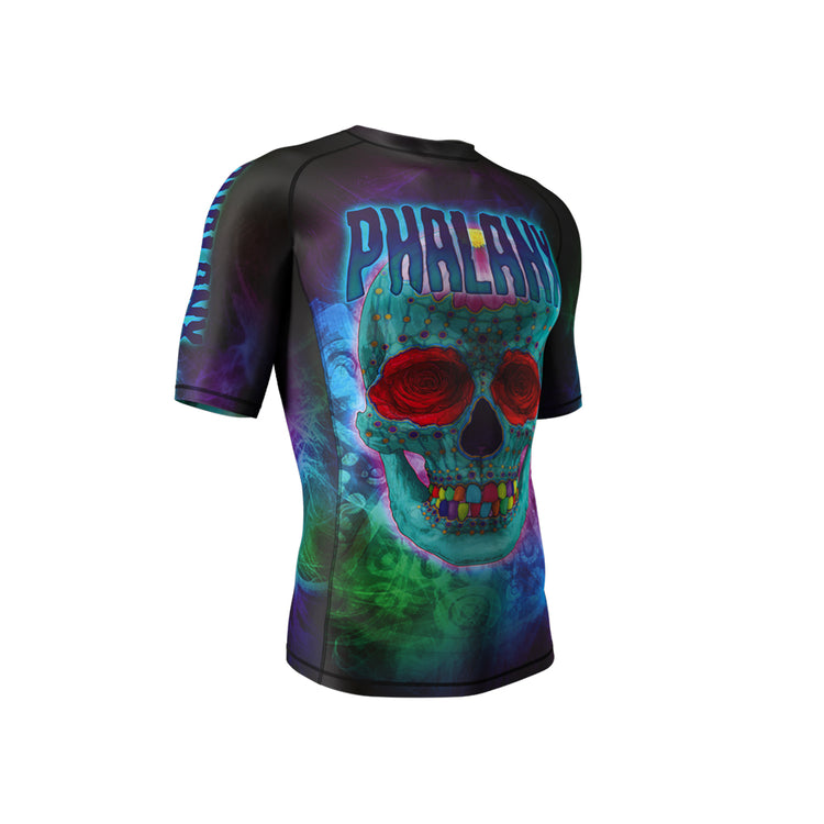 phalanx bjj rash guard for jiu jitsu and mma, perfect for no gi JJ or gi jiujitsu, short sleeve rashguard, wear at Spartan Race, Tough Mudder, Yoga - all athletics!