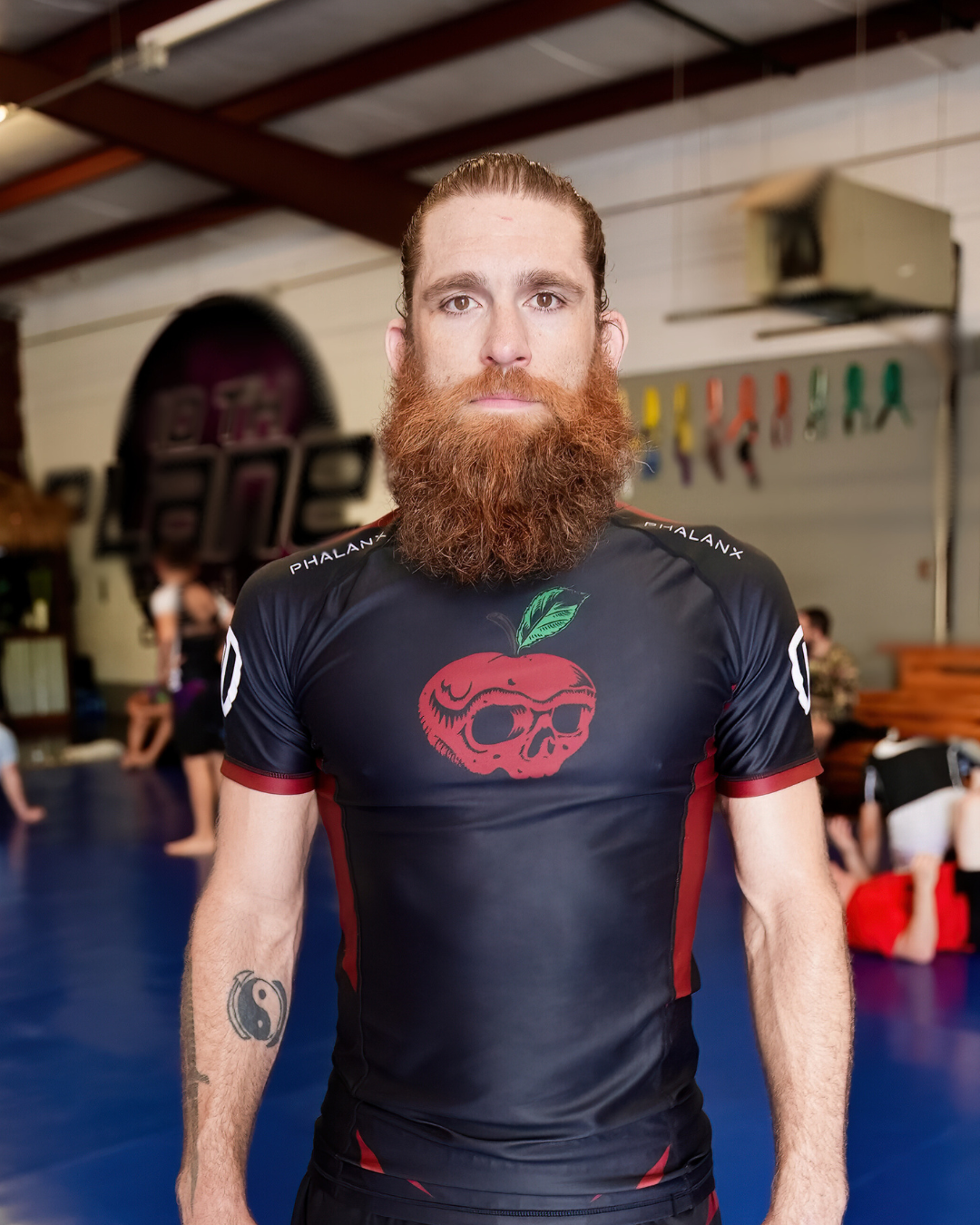 phalanx bjj rash guard for jiu jitsu and mma, perfect for no gi JJ or gi jiujitsu, short sleeve rashguard, wear at Spartan Race, Tough Mudder, Yoga - all athletics!