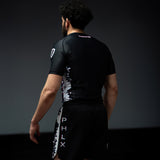 phalanx bjj rash guard for jiu jitsu and mma, perfect for no gi JJ or gi jiujitsu, short sleeve rashguard, wear at Spartan Race, Tough Mudder, Yoga - all athletics!