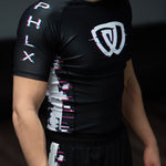 phalanx bjj rash guard for jiu jitsu and mma, perfect for no gi JJ or gi jiujitsu, short sleeve rashguard, wear at Spartan Race, Tough Mudder, Yoga - all athletics!
