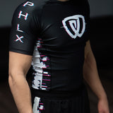 phalanx bjj rash guard for jiu jitsu and mma, perfect for no gi JJ or gi jiujitsu, short sleeve rashguard, wear at Spartan Race, Tough Mudder, Yoga - all athletics!