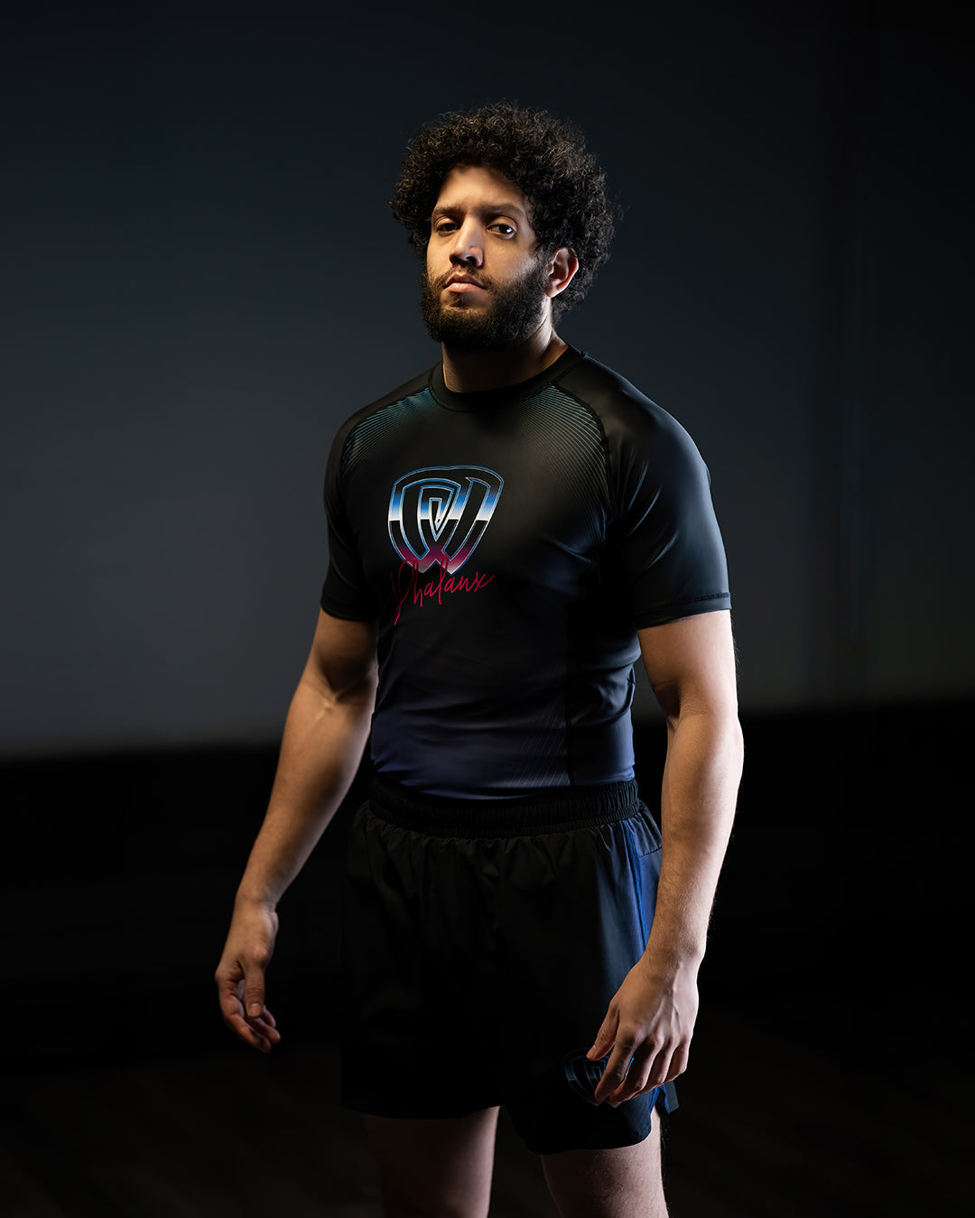 phalanx bjj rash guard for jiu jitsu and mma, perfect for no gi JJ or gi jiujitsu, short sleeve rashguard, wear at Spartan Race, Tough Mudder, Yoga - all athletics!