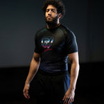 phalanx bjj rash guard for jiu jitsu and mma, perfect for no gi JJ or gi jiujitsu, short sleeve rashguard, wear at Spartan Race, Tough Mudder, Yoga - all athletics!