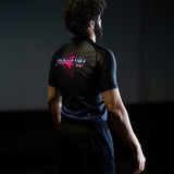 phalanx bjj rash guard for jiu jitsu and mma, perfect for no gi JJ or gi jiujitsu, short sleeve rashguard, wear at Spartan Race, Tough Mudder, Yoga - all athletics!