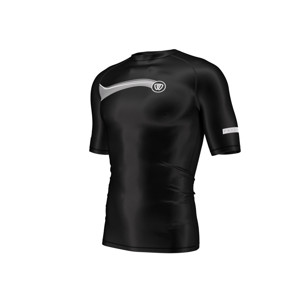 phalanx bjj ranked rash guard for jiu jitsu and mma, perfect for no gi JJ or gi jiujitsu, short sleeve rashguard, wear at Spartan Race, Tough Mudder, Yoga - all athletics!