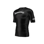 phalanx bjj ranked rash guard for jiu jitsu and mma, perfect for no gi JJ or gi jiujitsu, short sleeve rashguard, wear at Spartan Race, Tough Mudder, Yoga - all athletics!