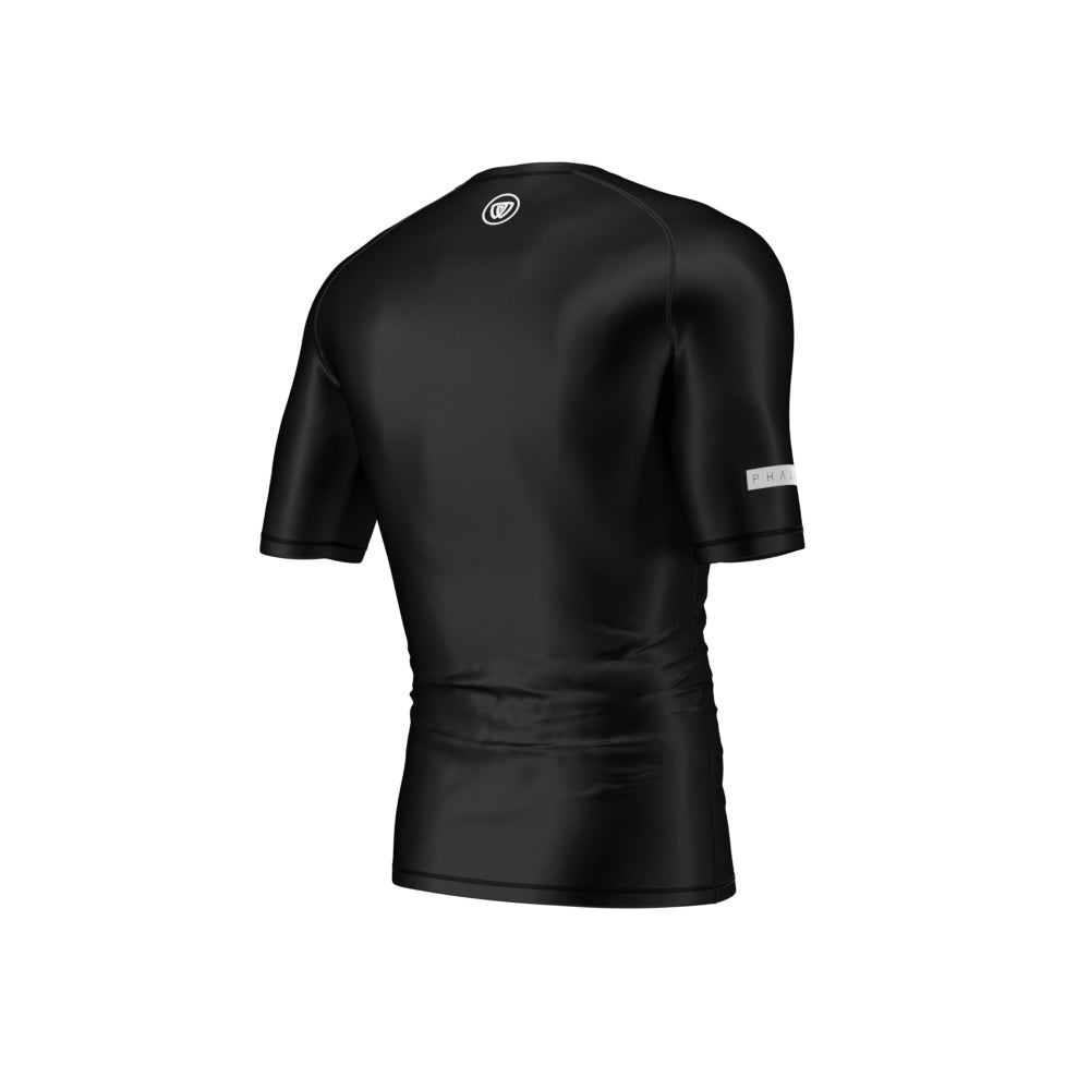 phalanx bjj ranked rash guard for jiu jitsu and mma, perfect for no gi JJ or gi jiujitsu, short sleeve rashguard, wear at Spartan Race, Tough Mudder, Yoga - all athletics!