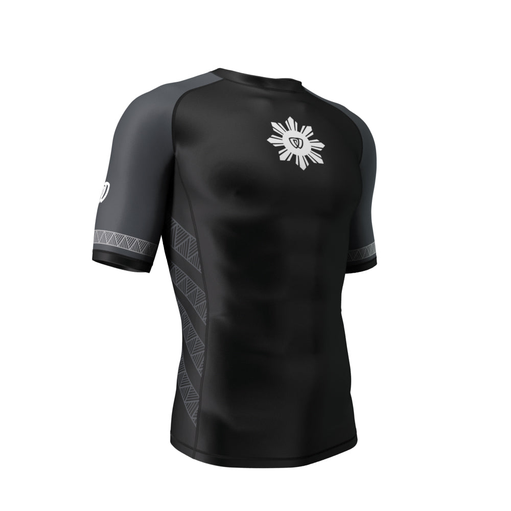 phalanx bjj rash guard for jiu jitsu and mma, perfect for no gi JJ or gi jiujitsu, short sleeve rashguard, wear at Spartan Race, Tough Mudder, Yoga - all athletics!