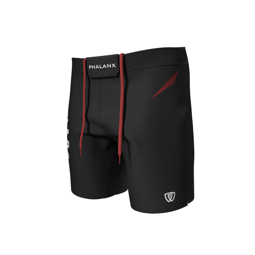 Phalanx jiu jitsu fight shorts for BJJ and MMA, perfect for No Gi Jiu Jitsu or Brazilian Jiu-Jitsu and Mixed Martial Arts - all grappling and wrestling plus surfing and yoga!