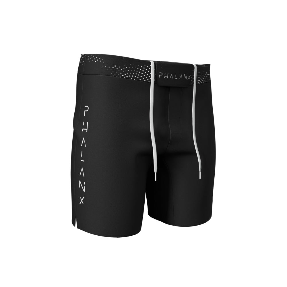 Phalanx jiu jitsu fight shorts for BJJ and MMA, perfect for No Gi Jiu Jitsu or Brazilian Jiu-Jitsu and Mixed Martial Arts - all grappling and wrestling plus surfing and yoga!