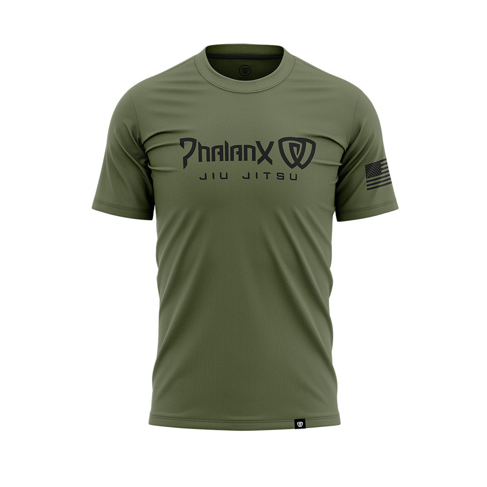 PHALANX SOLDIER ONE TEE  MILITARY GREEN – Phalanx Formations