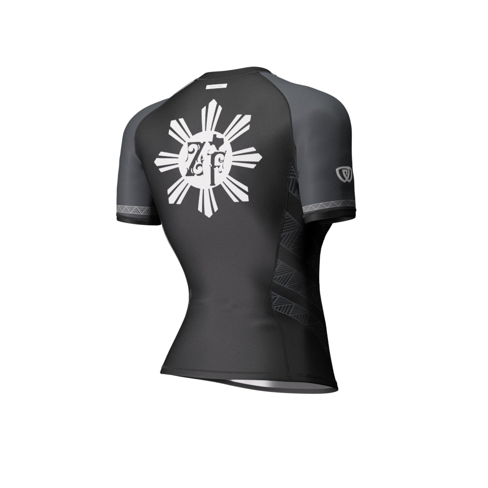 phalanx bjj women rash guard for female jiu jitsu and mma, perfect for women's no gi JJ or gi jiujitsu, short sleeve ladies rashguard, wear at Spartan Race, Tough Mudder, Yoga - all athletics!