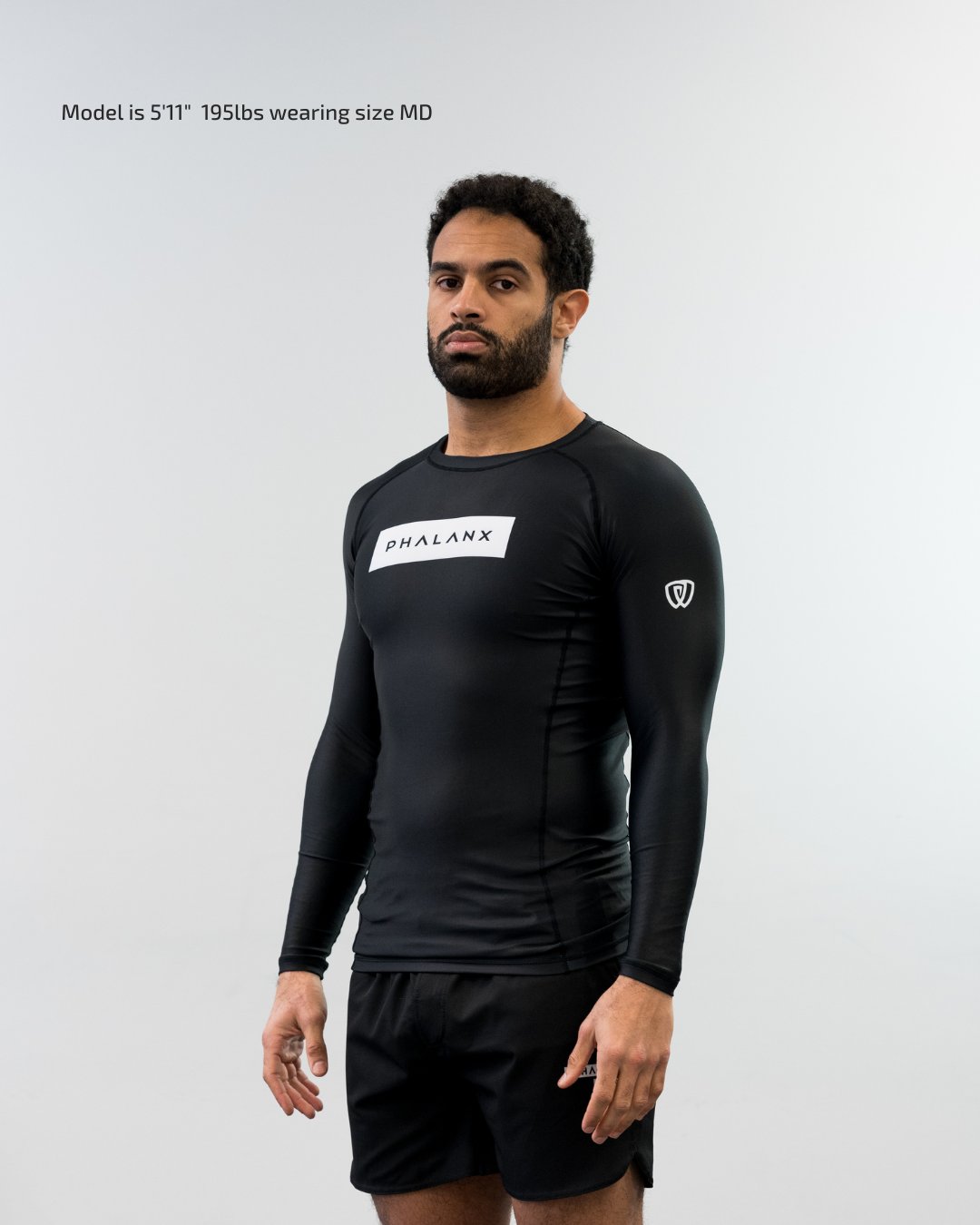 Phalanx Jiu-jitsu BJJ long-sleeve rash guard is perfect for training jiu-jitsu, no-gi grappling, MMA—mixed martial arts, Brazilian Jiu-jitsu, wrestling, and judo. It is also perfect for no-gi JJ or gi jiu-jitsu, and it can be worn at Spartan Race, Tough Mudder, Yoga—all athletics!