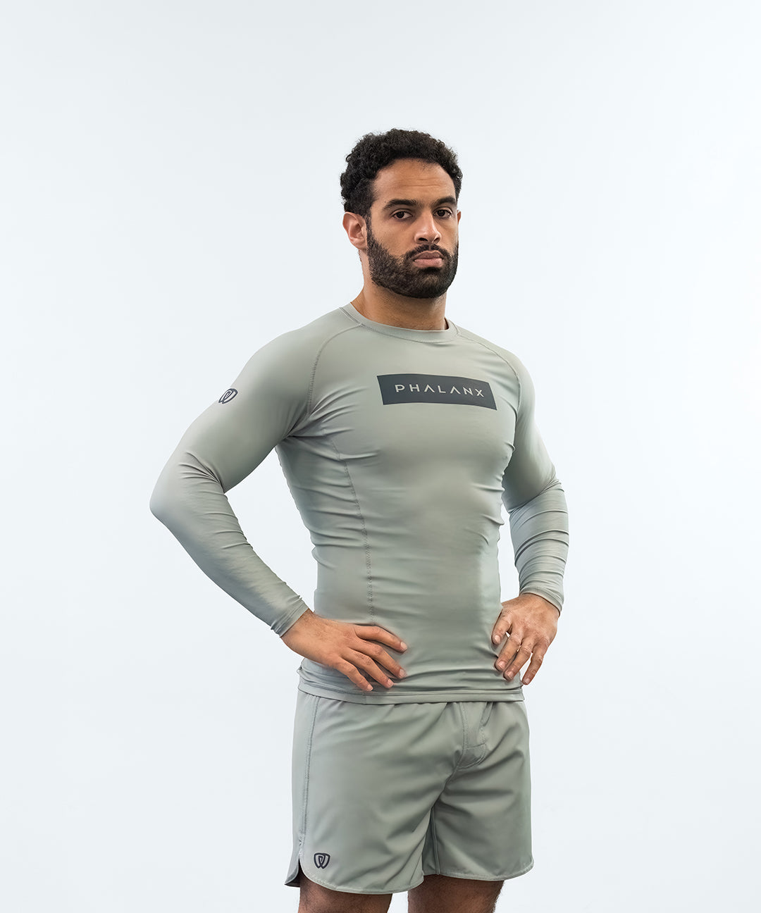 Phalanx Jiu-jitsu BJJ long-sleeve rash guard is perfect for training jiu-jitsu, no-gi grappling, MMA—mixed martial arts, Brazilian Jiu-jitsu, wrestling, and judo. It is also perfect for no-gi JJ or gi jiu-jitsu, and it can be worn at Spartan Race, Tough Mudder, Yoga—all athletics!