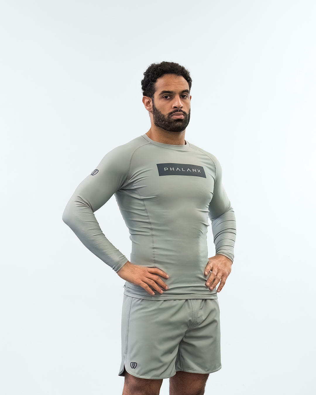 Phalanx Jiu-jitsu BJJ long-sleeve rash guard is perfect for training jiu-jitsu, no-gi grappling, MMA—mixed martial arts, Brazilian Jiu-jitsu, wrestling, and judo. It is also perfect for no-gi JJ or gi jiu-jitsu, and it can be worn at Spartan Race, Tough Mudder, Yoga—all athletics!