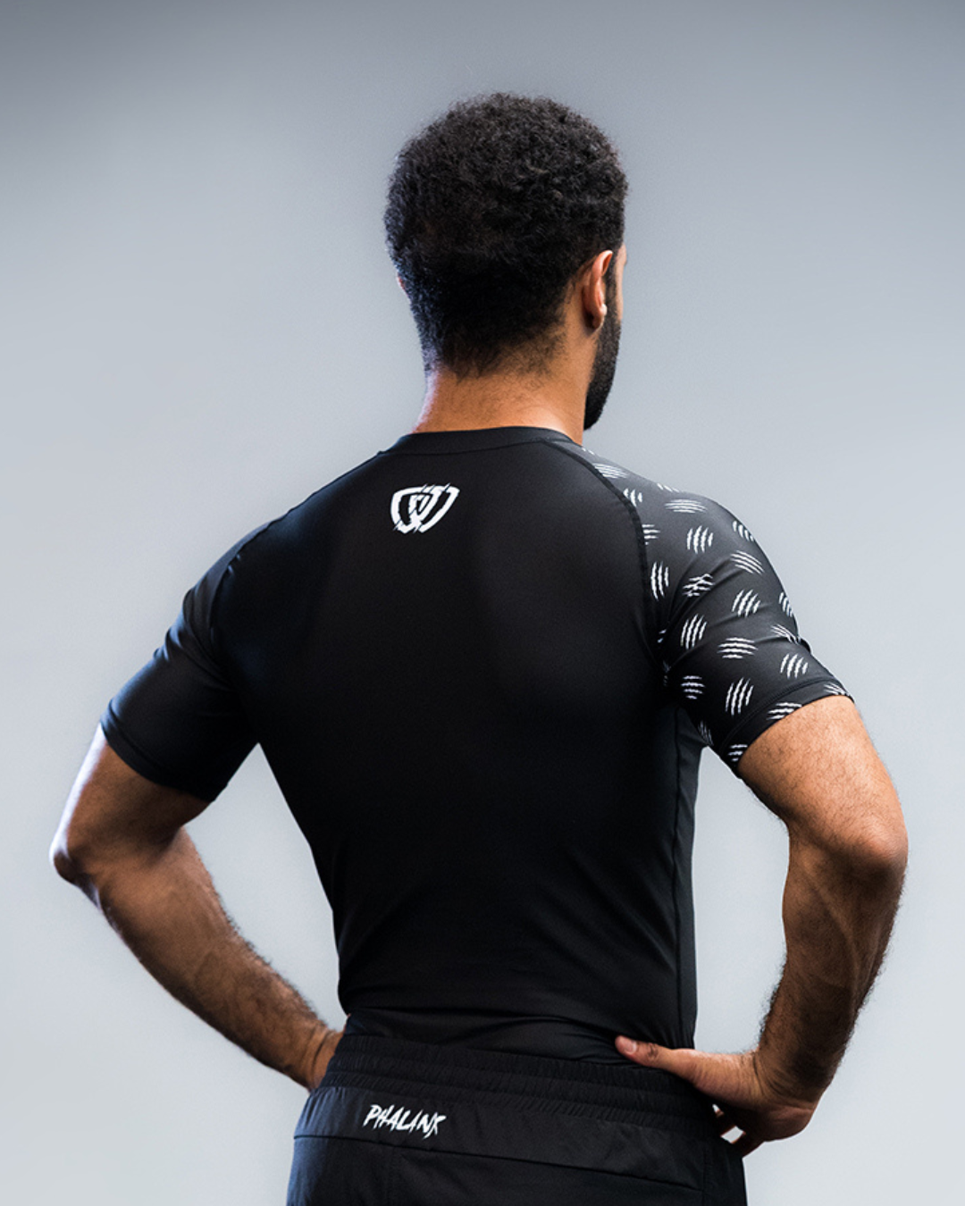 phalanx bjj rash guard for jiu jitsu and mma, perfect for no gi JJ or gi jiujitsu, short sleeve rashguard, wear at Spartan Race, Tough Mudder, Yoga - all athletics!