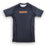 phalanx bjj rash guard for jiu jitsu and mma, perfect for no gi JJ or gi jiujitsu, short sleeve rashguard, wear at Spartan Race, Tough Mudder, Yoga - all athletics!