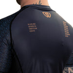 phalanx bjj rash guard for jiu jitsu and mma, perfect for no gi JJ or gi jiujitsu, short sleeve rashguard, wear at Spartan Race, Tough Mudder, Yoga - all athletics!