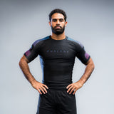 phalanx bjj rash guard for jiu jitsu and mma, perfect for no gi JJ or gi jiujitsu, short sleeve rashguard, wear at Spartan Race, Tough Mudder, Yoga - all athletics!