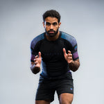 phalanx bjj rash guard for jiu jitsu and mma, perfect for no gi JJ or gi jiujitsu, short sleeve rashguard, wear at Spartan Race, Tough Mudder, Yoga - all athletics!