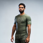 phalanx bjj rash guard for jiu jitsu and mma, perfect for no gi JJ or gi jiujitsu, short sleeve rashguard, wear at Spartan Race, Tough Mudder, Yoga - all athletics!