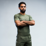 phalanx bjj rash guard for jiu jitsu and mma, perfect for no gi JJ or gi jiujitsu, short sleeve rashguard, wear at Spartan Race, Tough Mudder, Yoga - all athletics!
