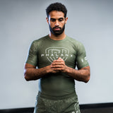 phalanx bjj rash guard for jiu jitsu and mma, perfect for no gi JJ or gi jiujitsu, short sleeve rashguard, wear at Spartan Race, Tough Mudder, Yoga - all athletics!