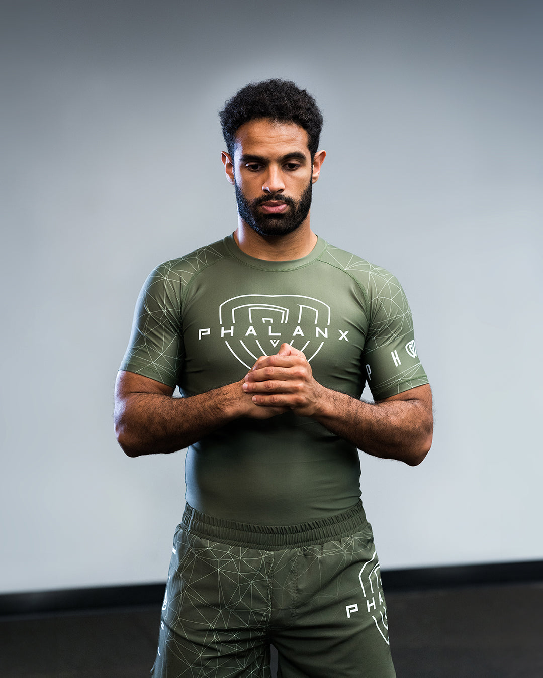 phalanx bjj rash guard for jiu jitsu and mma, perfect for no gi JJ or gi jiujitsu, short sleeve rashguard, wear at Spartan Race, Tough Mudder, Yoga - all athletics!