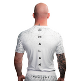phalanx bjj rash guard for jiu jitsu and mma, perfect for no gi JJ or gi jiujitsu, short sleeve rashguard, wear at Spartan Race, Tough Mudder, Yoga - all athletics!