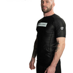 phalanx bjj rash guard for jiu jitsu and mma, perfect for no gi JJ or gi jiujitsu, short sleeve rashguard, wear at Spartan Race, Tough Mudder, Yoga - all athletics!
