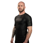 phalanx bjj rash guard for jiu jitsu and mma, perfect for no gi JJ or gi jiujitsu, short sleeve rashguard, wear at Spartan Race, Tough Mudder, Yoga - all athletics!