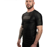 phalanx bjj rash guard for jiu jitsu and mma, perfect for no gi JJ or gi jiujitsu, short sleeve rashguard, wear at Spartan Race, Tough Mudder, Yoga - all athletics!