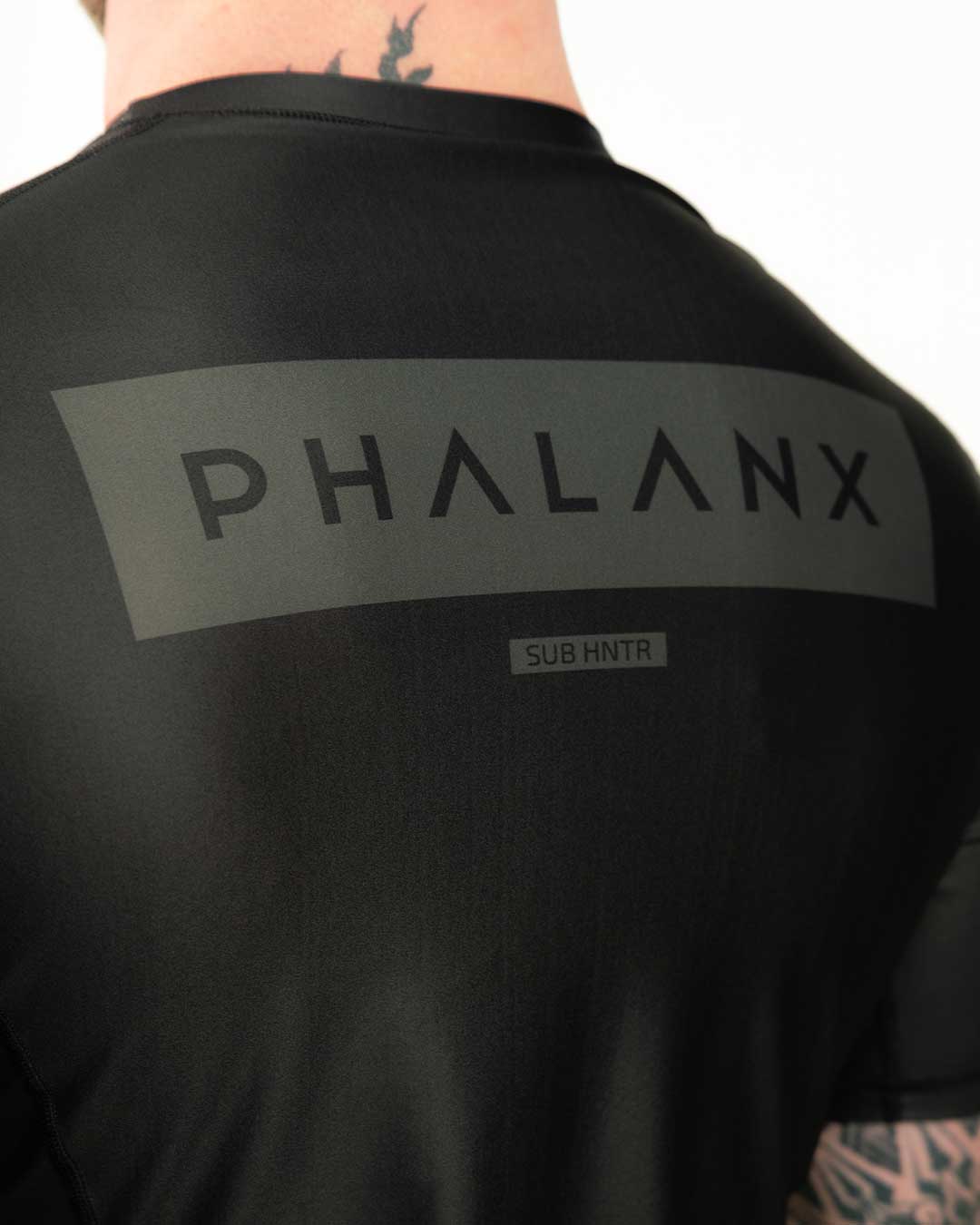 phalanx bjj rash guard for jiu jitsu and mma, perfect for no gi JJ or gi jiujitsu, short sleeve rashguard, wear at Spartan Race, Tough Mudder, Yoga - all athletics!
