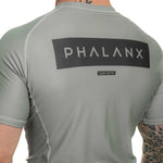 phalanx bjj rash guard for jiu jitsu and mma, perfect for no gi JJ or gi jiujitsu, short sleeve rashguard, wear at Spartan Race, Tough Mudder, Yoga - all athletics!