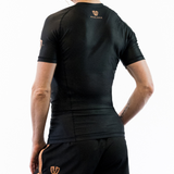 Phalanx Women's Jiu-jitsu BJJ short-sleeve rash guard is perfect for training jiu-jitsu, no-gi grappling, MMA—mixed martial arts, Brazilian Jiu-jitsu, wrestling, and judo. It is also perfect for no-gi JJ or gi jiu-jitsu, and it can be worn at Spartan Race, Tough Mudder, Yoga—all athletics!