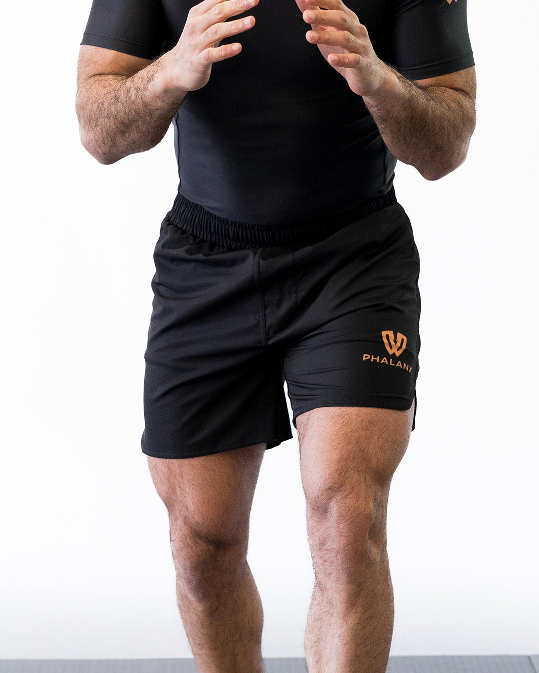 Phalanx Jiu-jitsu BJJ fight shorts are perfect for training jiu-jitsu, No-Gi, grappling, MMA—mixed martial arts, Brazilian Jiu-jitsu, wrestling, and judo. It is also perfect for no gi JJ or gi jiu jitsu, and it can be worn at Spartan Race, Tough Mudder, Yoga, Surfing, Fitness—all athletics!