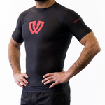 Phalanx Jiu-jitsu BJJ short-sleeve rash guard is perfect for training jiu-jitsu, no-gi grappling, MMA—mixed martial arts, Brazilian Jiu-jitsu, wrestling, and judo. It is also perfect for no-gi JJ or gi jiu-jitsu, and it can be worn at Spartan Race, Tough Mudder, Yoga—all athletics!