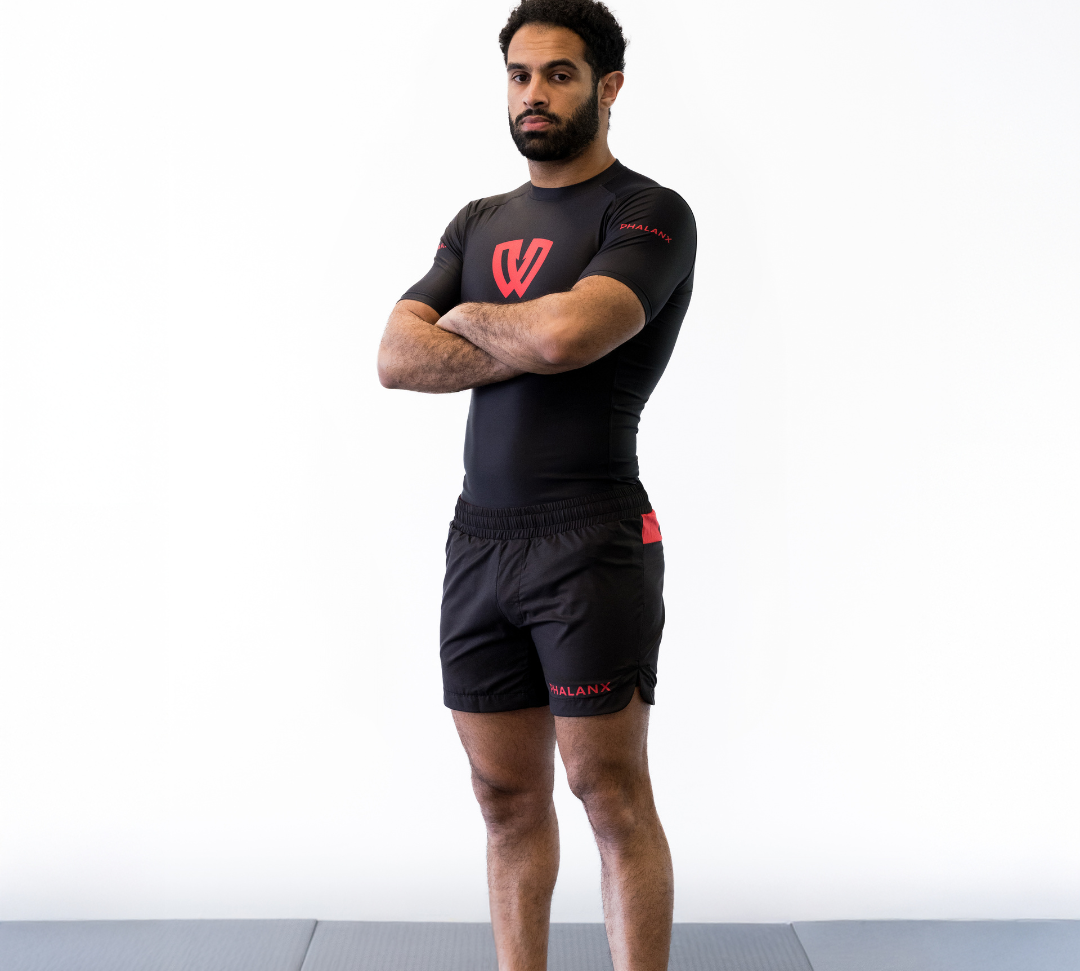 Phalanx Jiu-jitsu BJJ fight shorts are perfect for training jiu-jitsu, No-Gi, grappling, MMA—mixed martial arts, Brazilian Jiu-jitsu, wrestling, and judo. It is also perfect for no gi JJ or gi jiu jitsu, and it can be worn at Spartan Race, Tough Mudder, Yoga, Surfing, Fitness—all athletics!