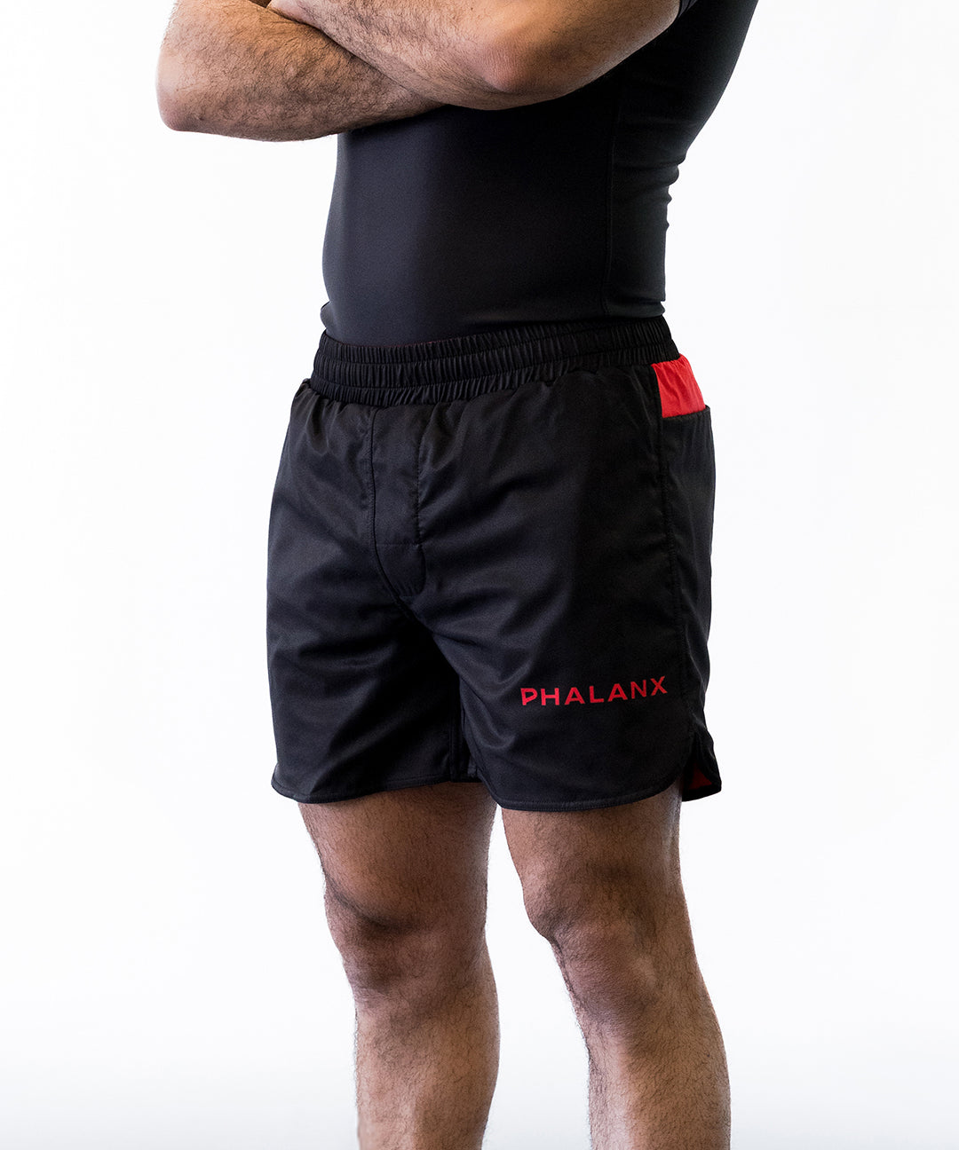 Phalanx Jiu-jitsu BJJ fight shorts are perfect for training jiu-jitsu, No-Gi, grappling, MMA—mixed martial arts, Brazilian Jiu-jitsu, wrestling, and judo. It is also perfect for no gi JJ or gi jiu jitsu, and it can be worn at Spartan Race, Tough Mudder, Yoga, Surfing, Fitness—all athletics!