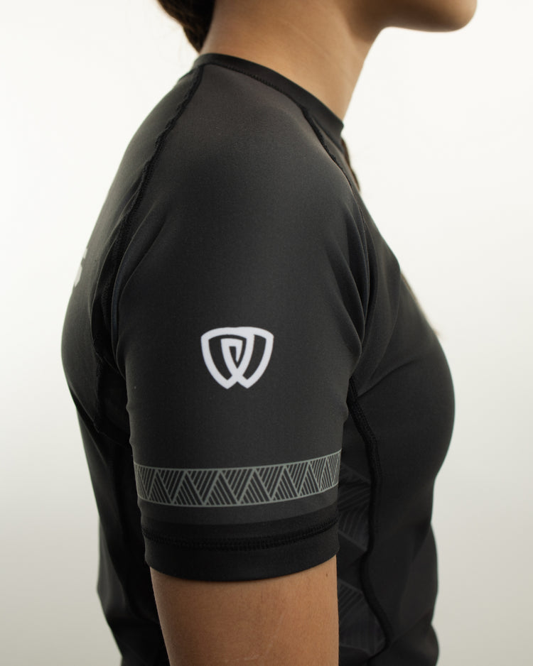 phalanx bjj rash guard for jiu jitsu and mma, perfect for no gi JJ or gi jiujitsu, short sleeve rashguard, wear at Spartan Race, Tough Mudder, Yoga - all athletics!