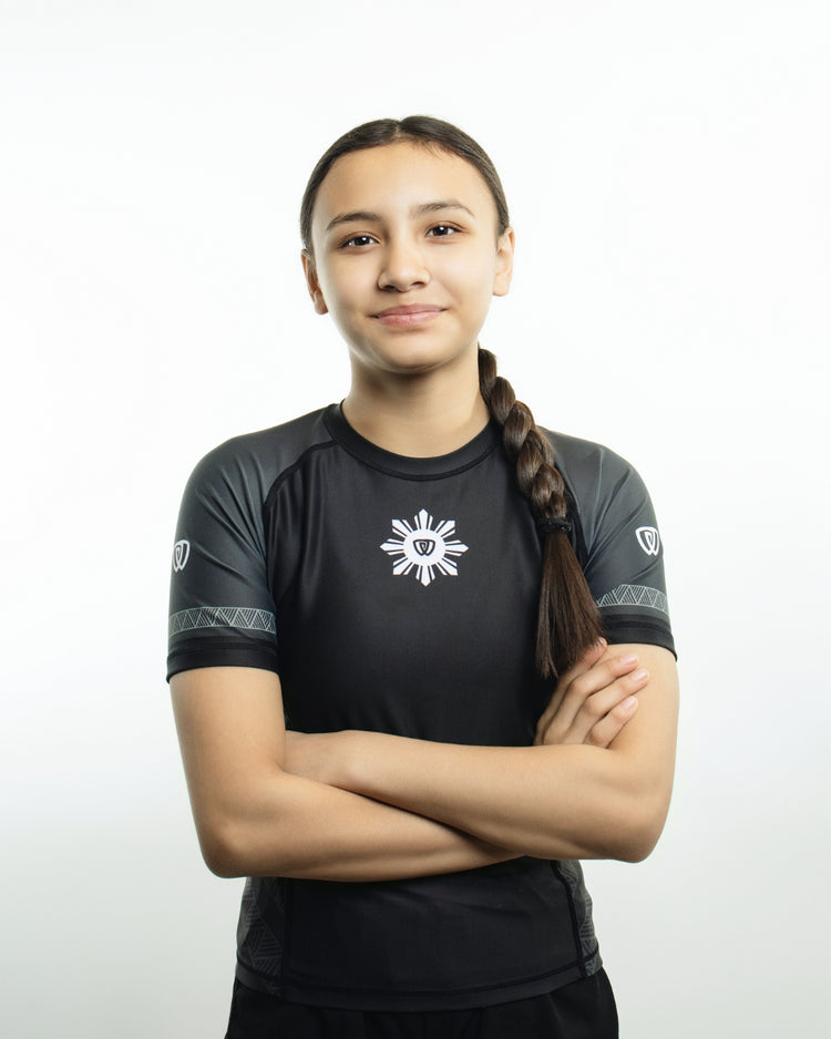 phalanx bjj rash guard for jiu jitsu and mma, perfect for no gi JJ or gi jiujitsu, short sleeve rashguard, wear at Spartan Race, Tough Mudder, Yoga - all athletics!