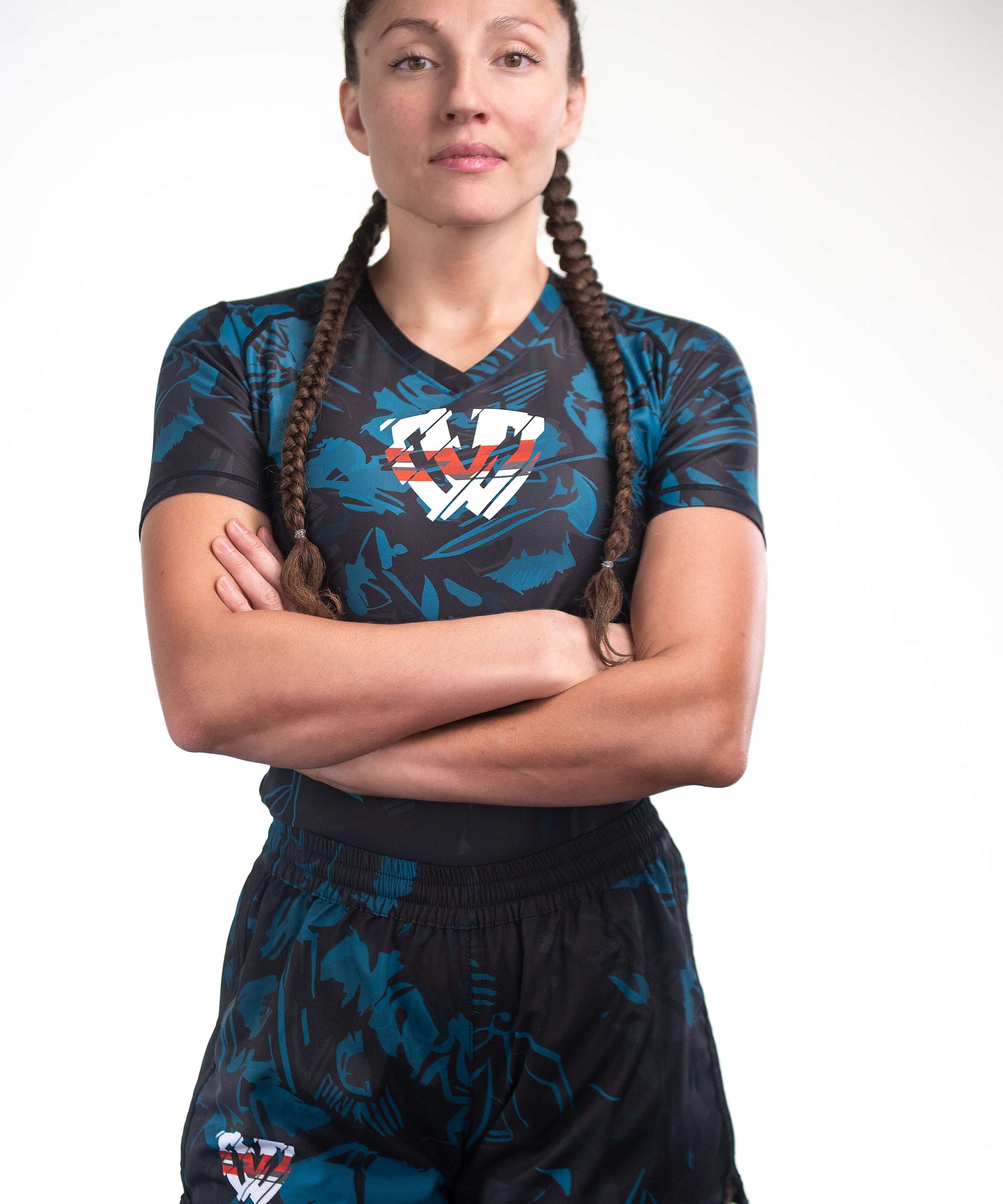 MANDO WOMEN'S SHORT-SLEEVE RASH GUARD
