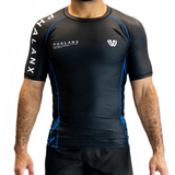TEAM DUEL SHORT-SLEEVE RASH GUARD | BLUE