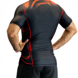 TEAM DUEL SHORT-SLEEVE RASH GUARD | RED