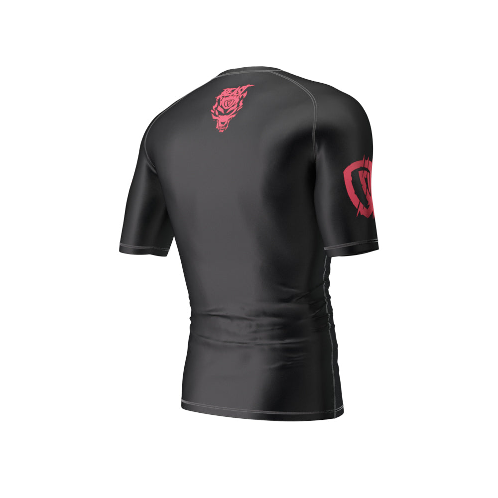 phalanx bjj rash guard for jiu jitsu and mma, perfect for no gi JJ or gi jiujitsu, short sleeve rashguard, wear at Spartan Race, Tough Mudder, Yoga - all athletics!